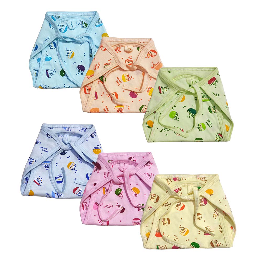Baby Nappies 2 Layer Boat Print (Small Size)