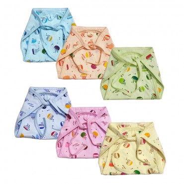 Baby Nappies 2 Layer Boat Print (Small Size)