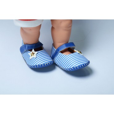  Baby Belly Shoes Blue Stripe Star 