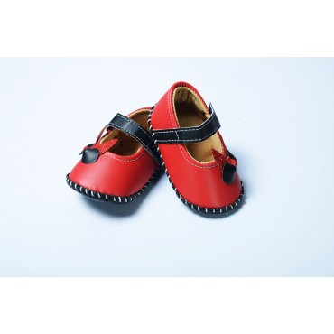  Baby Belly Shoes Red Bow 