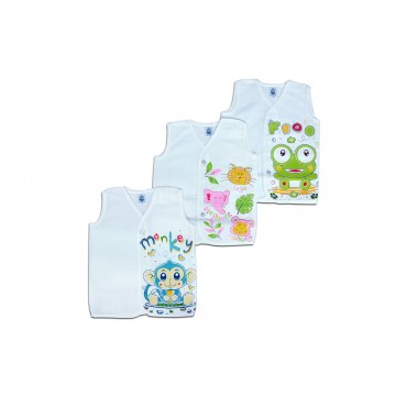 Fashionable Monkey Print Soft Cotton Jhablas For Babies
