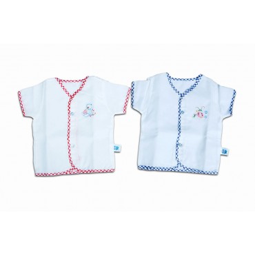 Exclusive Embroidery Jhablas For Newborns (Red & Blue)