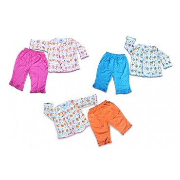 Hosiery, Comfortable Fabric, Infant Girls Full Suit (Light Pink, Blue, Peach)
