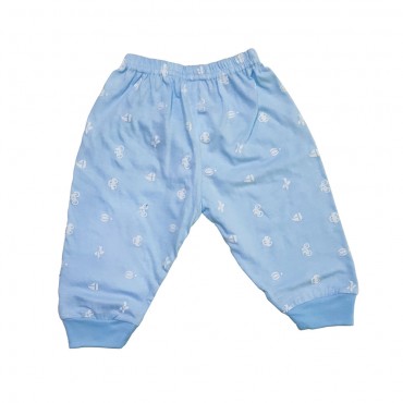 Unisex Relaxed Pajama Pants for Infants. Cycle, Car & Boat Print. Pack of 3 - Medium Size