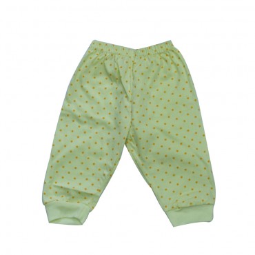 Soft Infant Leggings, Star Print - PINK, MINT, YELLOW (Pack Of 3 Leggings) - Large Size