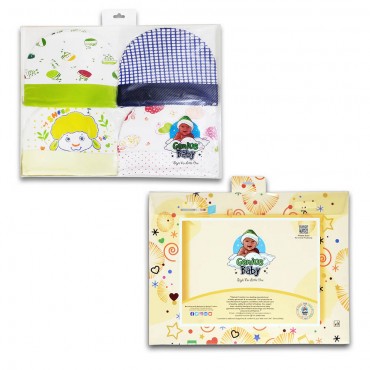 Comfortable Kids Cap for newborn - Cruise, Sheep Print, pack of 4